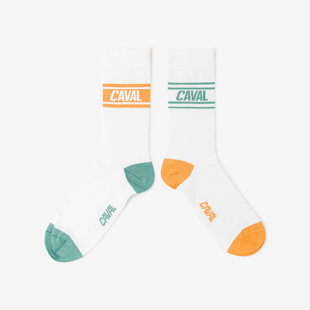 Chaussettes - Vert & Orange - Light - Archives