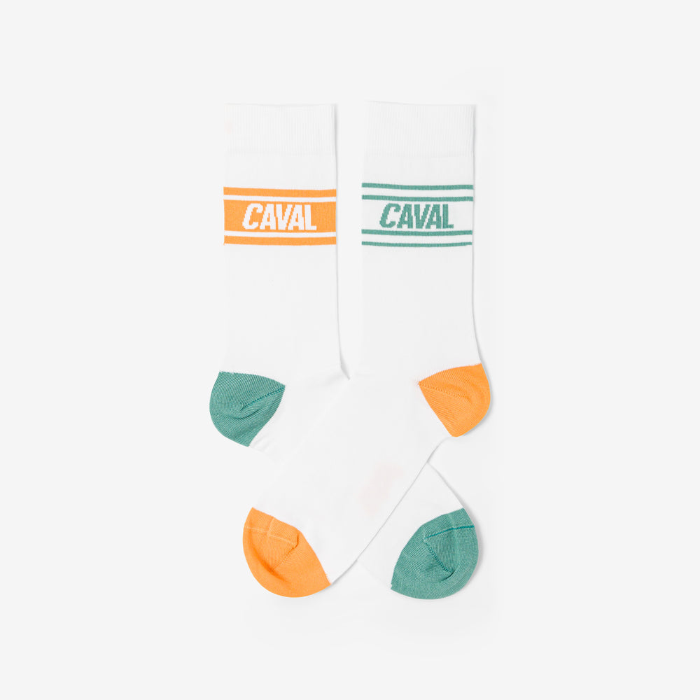 Chaussettes - Vert & Orange - Light