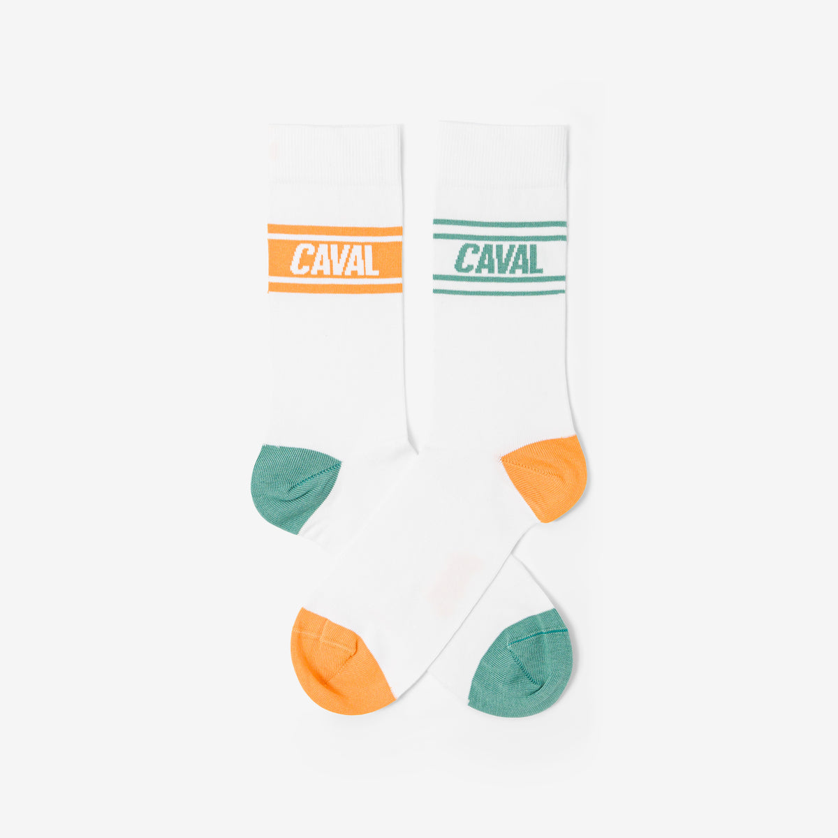 Chaussettes - Vert & Orange - Light