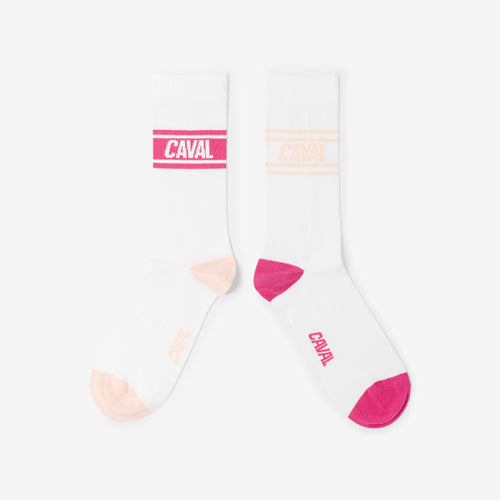 Chaussettes - Rose & Orange - Light - Secret