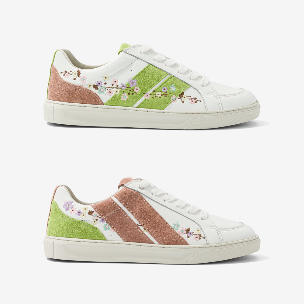 Spring Glow Les Spring Glow, sneakers asymétriques, éco-responsables et made in Europe