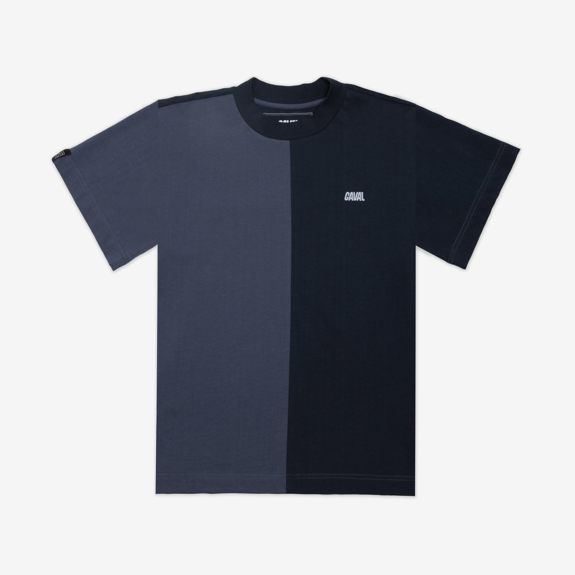 Split T-Shirt Man Blue